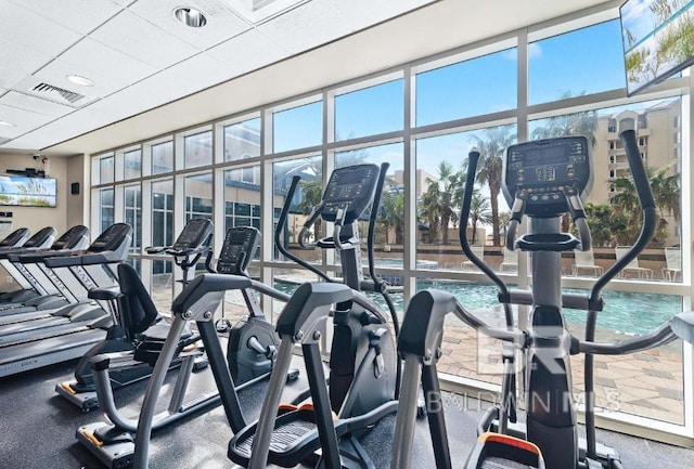 view of exercise room