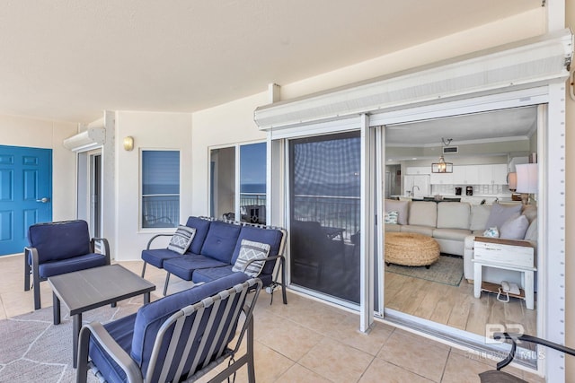 26200 Perdido Beach Blvd Unit 1403, Orange Beach, AL 36561 - view of patio / terrace with outdoor lounge area