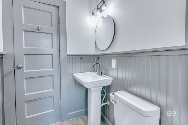 bathroom with toilet and sink