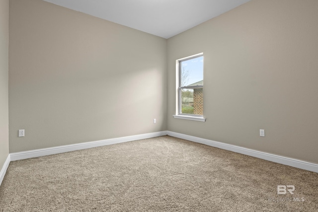 view of carpeted empty room