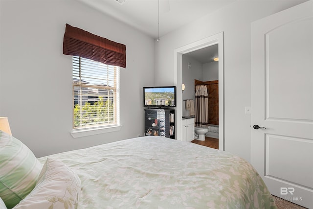 bedroom featuring ensuite bath