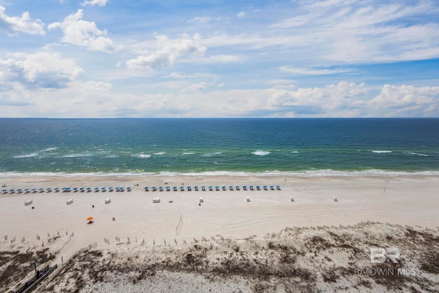 water view featuring a view of the beach