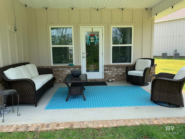 view of patio / terrace with cooling unit