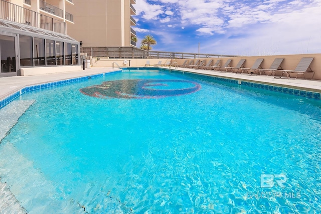 view of pool