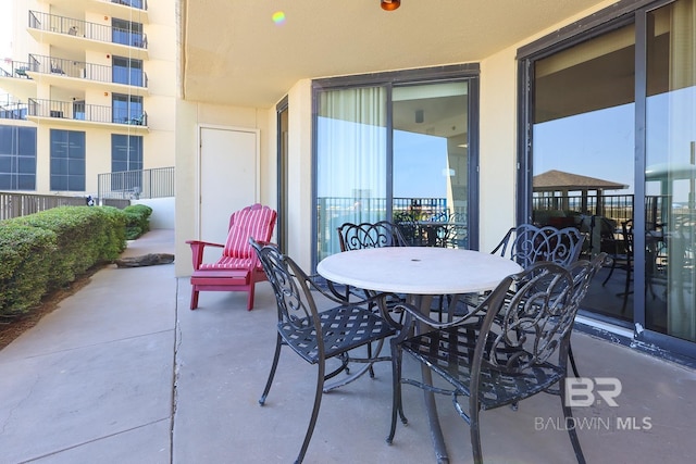 view of patio / terrace featuring outdoor dining space