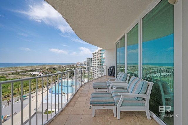 28107 Perdido Beach Blvd Unit D914, Orange Beach, AL 36561 - balcony featuring a water view