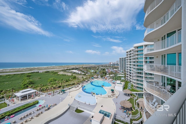 28107 Perdido Beach Blvd Unit D914, Orange Beach, AL 36561 - exterior space featuring a view of the beach and a water view