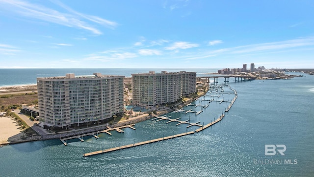 28107 Perdido Beach Blvd Unit D914, Orange Beach, AL 36561 - drone / aerial view with a water view