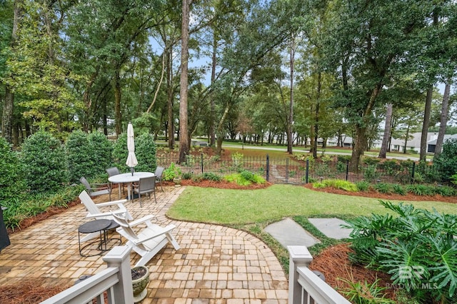 exterior space with a patio area