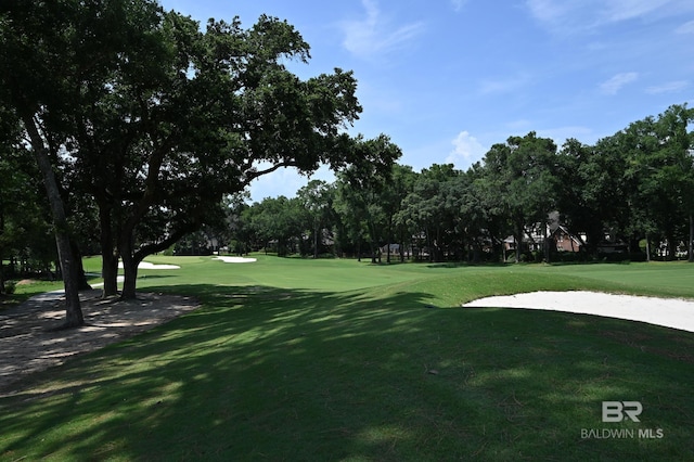 surrounding community featuring a lawn