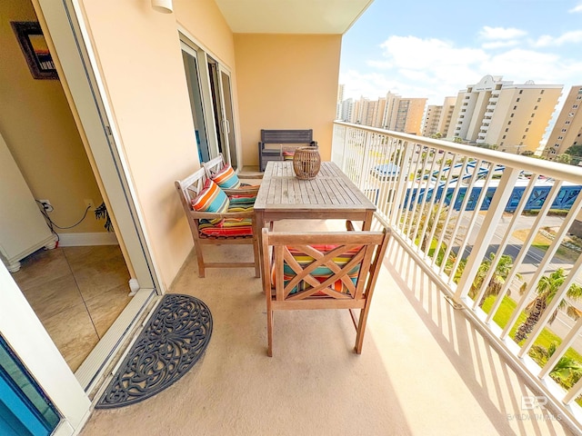 view of balcony