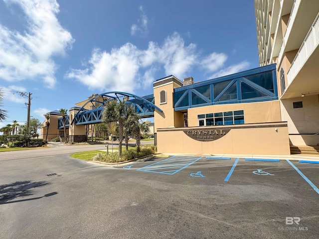 view of uncovered parking lot