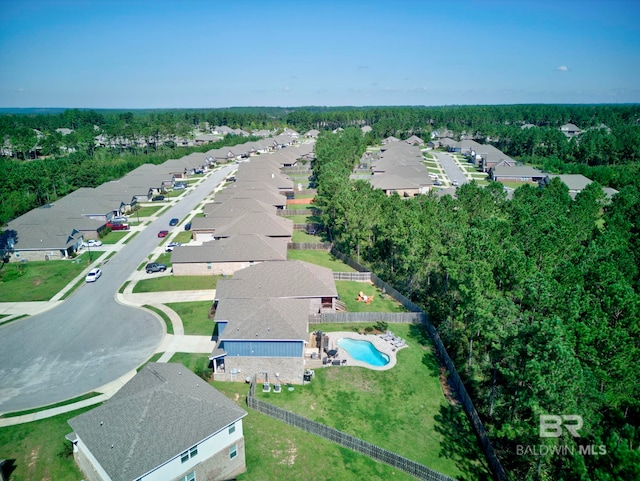 birds eye view of property