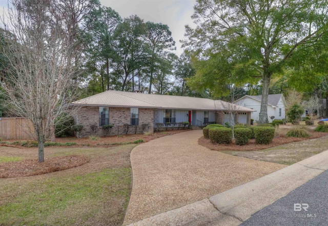 view of ranch-style home