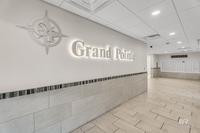 27284 Gulf Rd Unit 711, Orange Beach, AL 36561 - interior space featuring tile walls, wainscoting, and recessed lighting