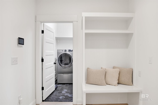 washroom with washer / clothes dryer