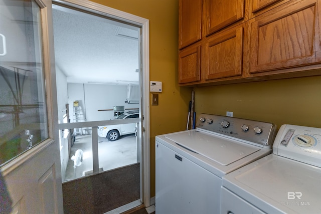 1619 Silver Creek Ct, Saraland, AL 36571 - washroom featuring cabinet space and washing machine and clothes dryer