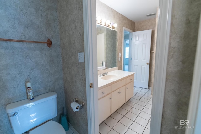 1619 Silver Creek Ct, Saraland, AL 36571 - half bath featuring vanity and tile patterned flooring