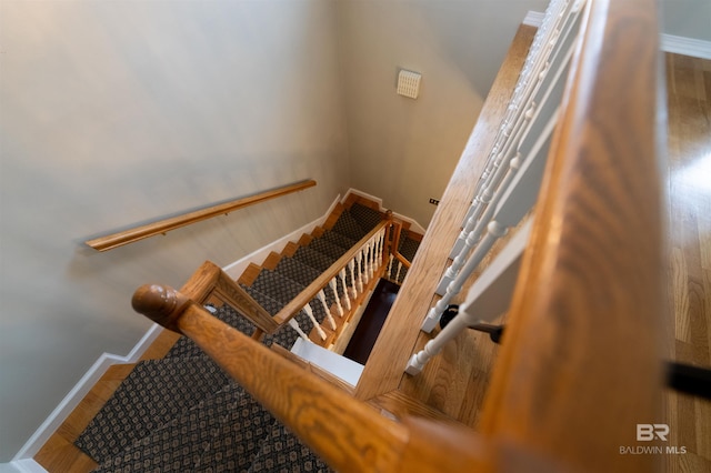 1619 Silver Creek Ct, Saraland, AL 36571 - stairs featuring baseboards