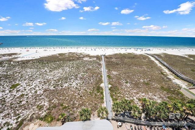 water view with a beach view