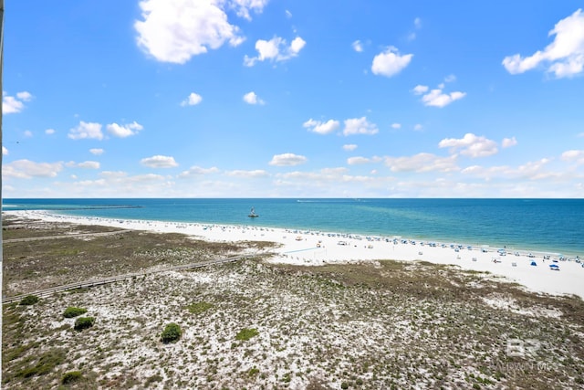 property view of water with a view of the beach