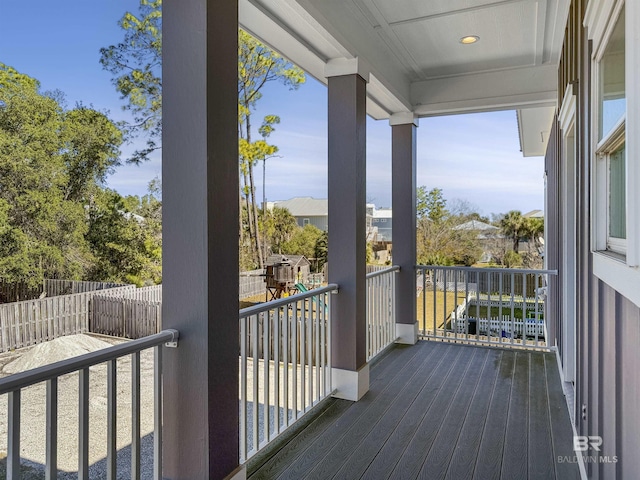 view of balcony