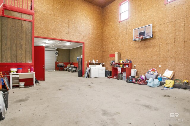 garage featuring separate washer and dryer