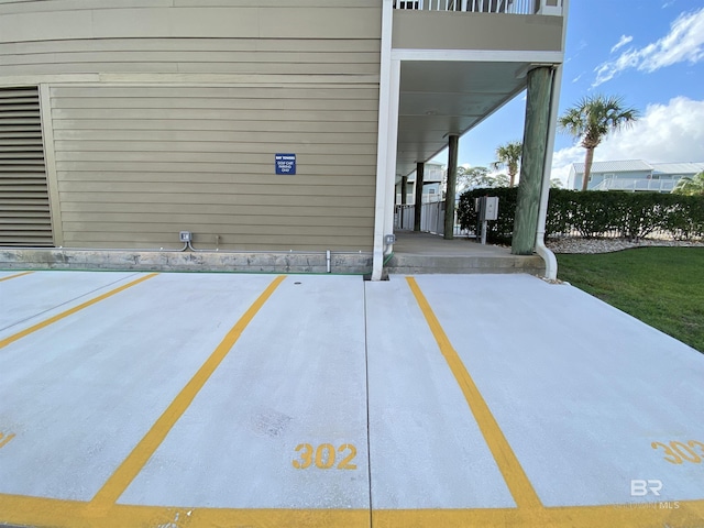 view of patio / terrace with community basketball court