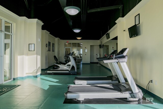 13601 Perdido Key Dr Unit W-12A, Perdido Key, FL 32507 - exercise room with baseboards