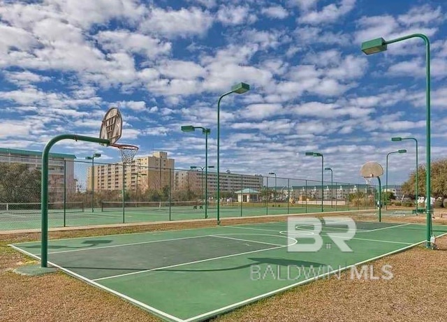 view of basketball court