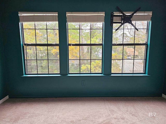 view of carpeted empty room