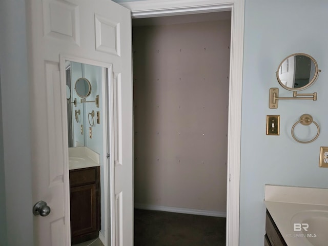 bathroom featuring vanity