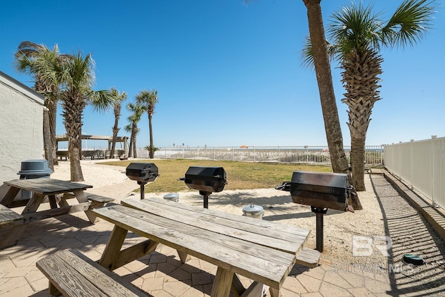 view of patio / terrace with a fenced backyard