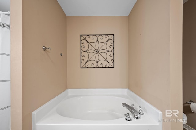 full bath with a bath