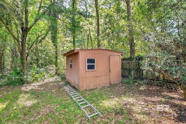 3304 Armond St, Mobile, AL 36605 - view of shed with a forest view