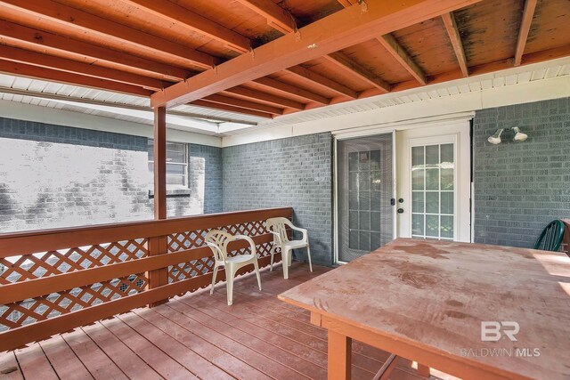 3304 Armond St, Mobile, AL 36605 - view of wooden deck