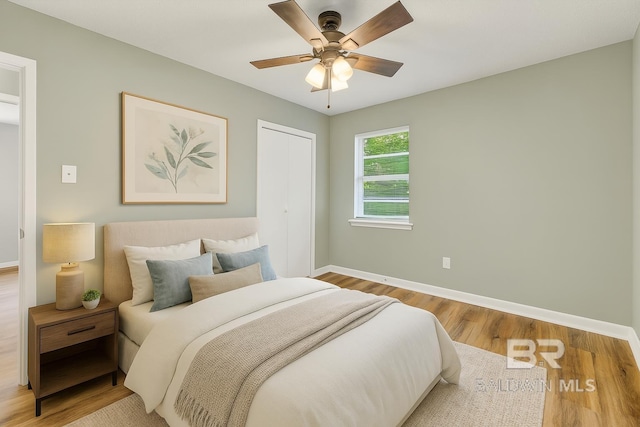3304 Armond St, Mobile, AL 36605 - bedroom with light wood-style floors and ceiling fan