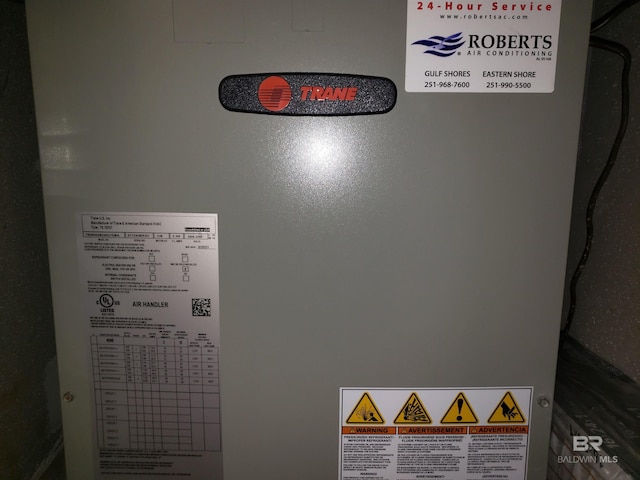 interior details featuring water heater