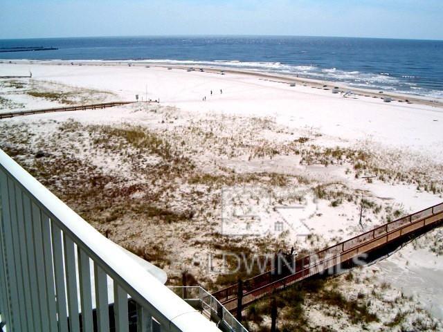 water view featuring a view of the beach