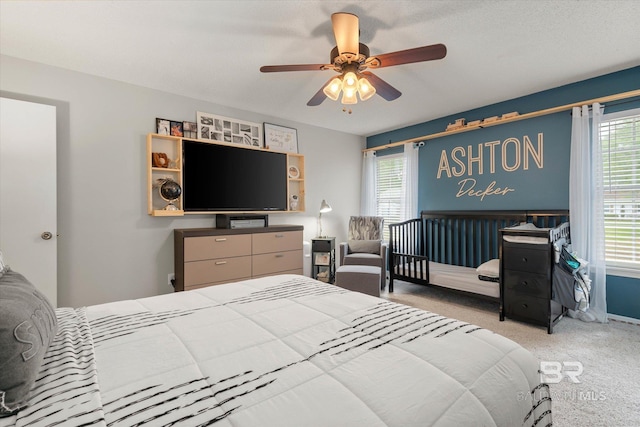 1116 Linlen Ave, Mobile, AL 36609 - bedroom featuring carpet flooring and a ceiling fan