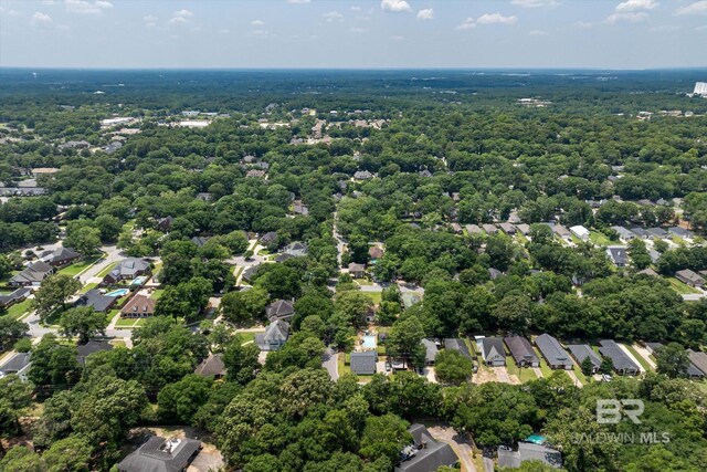 1116 Linlen Ave, Mobile, AL 36609 - aerial view of residential area featuring a heavily wooded area