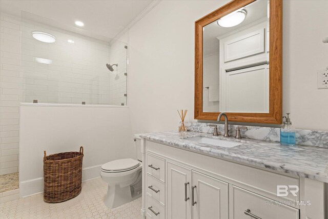 14 Macy Pl, Mobile, AL 36604 - full bathroom featuring vanity, a walk in shower, and tile patterned flooring