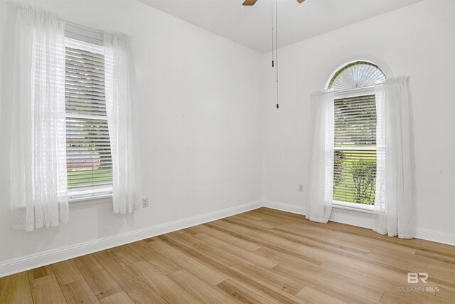 4340 Hamilton Oaks Ln, Mobile, AL 36695 - empty room featuring light wood finished floors and a ceiling fan