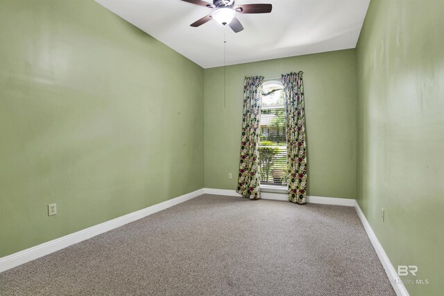 4340 Hamilton Oaks Ln, Mobile, AL 36695 - carpeted empty room with a ceiling fan and baseboards