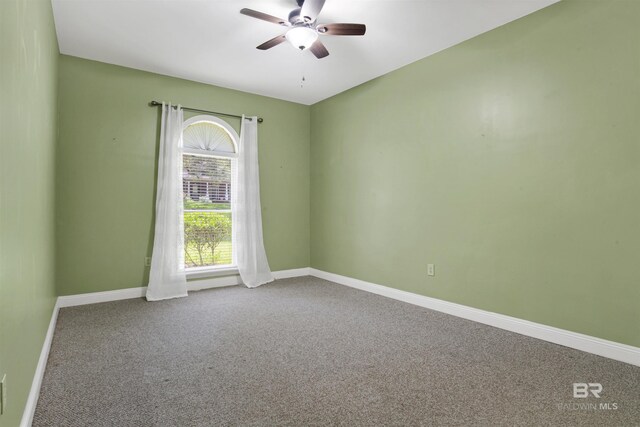 4340 Hamilton Oaks Ln, Mobile, AL 36695 - carpeted spare room with a ceiling fan and baseboards