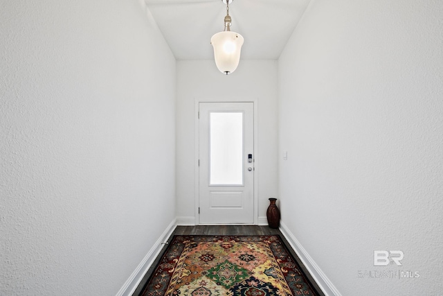 entryway featuring hardwood / wood-style floors