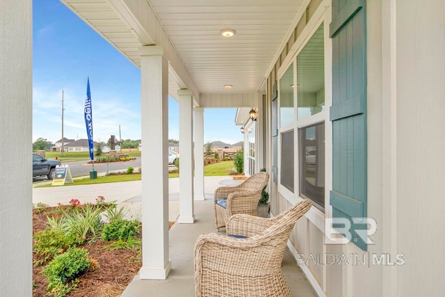 view of patio / terrace with a porch