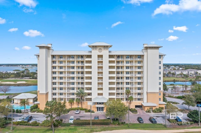 view of property featuring a water view