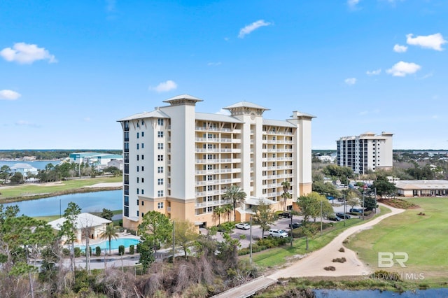 view of property featuring a water view