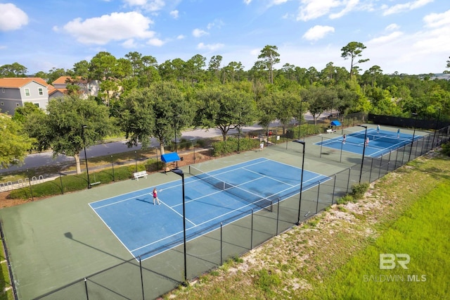 view of tennis court